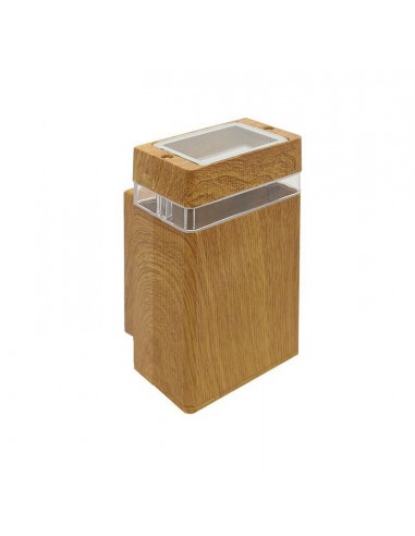 180g 38045/ma/uni Wallnut I Madera Unidireccional X 1 Gu10 (fundicion De Aluminio)