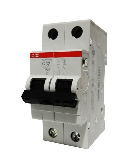 Abb S202-c50_ Termica Din 2 X  50a. Curva C Bipolar