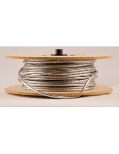 Mts. Cable Textil  T102 2  X   0.75   Gris (plateado) 2