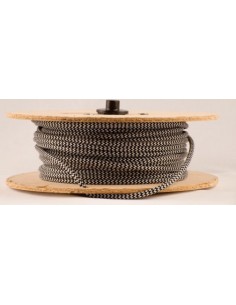 Mts. Cable Textil T102  2  X   0.75  Gris Y Blanco 2